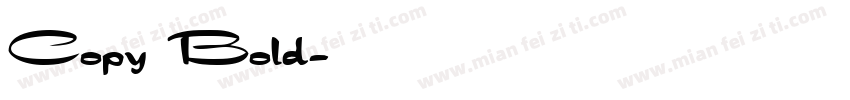 Copy Bold字体转换